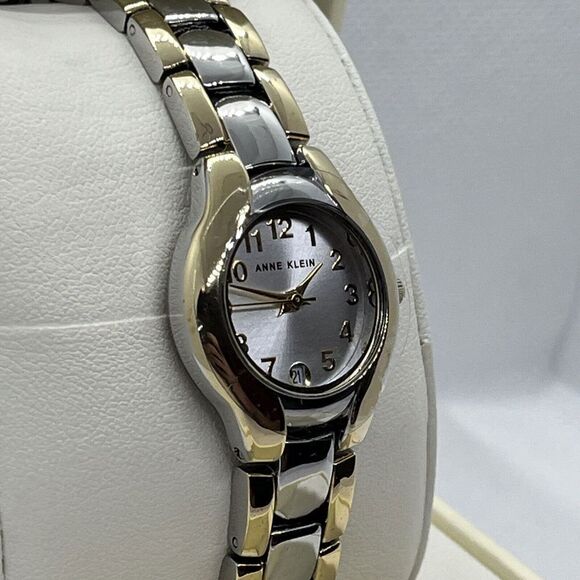 Anne Klein 10/677SVTT Women Stainless Steel Analog Dial Quartz Wrist Watch JMB29 - Picture 5 of 12